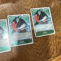 Megalo EB04-018 R - The Azure Sea's Seven ENGLISH OP14 One Piece PLAYSET X4 - Image 3