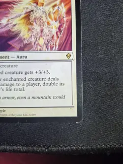 Celestial Mantle - Zendikar - 6/249 - LP - Rare MTG Single - Image 2