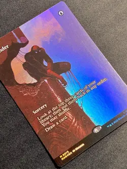 Ponder Borderless Foil M 0013 Moebius Spider-Man Marvel MAR MTG NM - Image 3