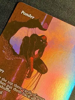 Ponder Borderless Foil M 0013 Moebius Spider-Man Marvel MAR MTG NM - Image 4