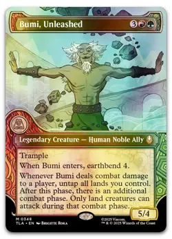 Bumi, Unleashed (Showcase) #348 (Foil) NM Avatar: The Last Airbender Magic MTG - Image 1