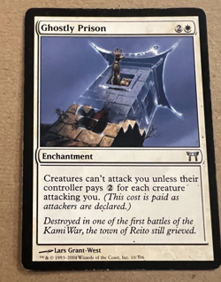 Ghostly Prison - Champions of Kamigawa - MTG - Magic the Gathering - Image 1