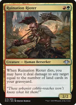 Ruination Rioter Foil Modern Horizons 213 NM MTG - Image 1