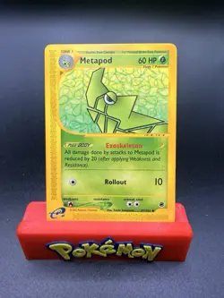 Metapod 87/165 Uncommon Expedition Base Set Pokemon NM - Image 1