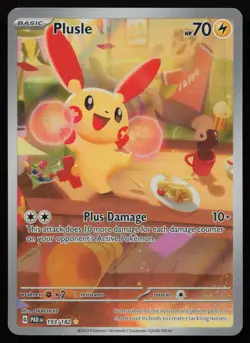 Plusle 193/182 Illustration Rare Paradox Rift Pokemon NM - Image 1