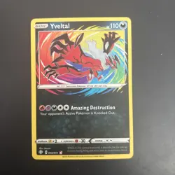 Pokemon TCG Yveltal Shining Fates 046/072 Holo Amazing Rare - Image 1