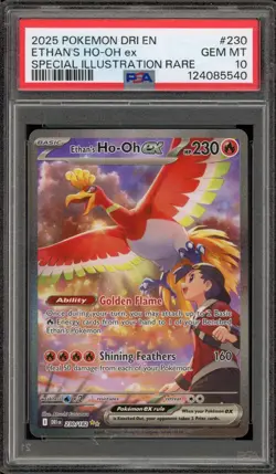 Pokemon Ethan's Ho-Oh ex Destined Rivals Special Illustration Rare #230 PSA 10 - Image 1