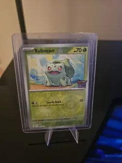 Bulbasaur 001/165 - Pokemon MEW-EN 151 - Best Buy Stamped Promo SEALED - Image 1