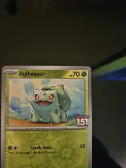 Bulbasaur 001/165 - Pokemon MEW-EN 151 - Best Buy Stamped Promo SEALED - Image 5