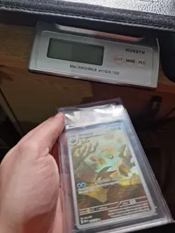 Pokemon TCG Omanyte 180/165 Scarlet & Violet 151 Ace 9 Graded - Image 5