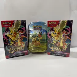 Ascended Heros Booster Bundle + Pikachu Mini Tin Sealed Pokemon TCG Mega Evo - Image 1