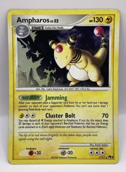 AMPHAROS 1/17 HOLO POP Series 7 2008 Pokemon TCG MP - Image 1