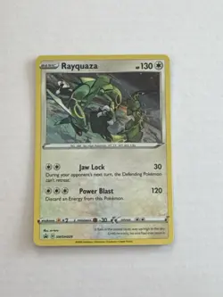 Pokemon Rayquaza SWSH029 Promo Holo Sword & Shield 130 HP Jaw Lock Power Blast - Image 1
