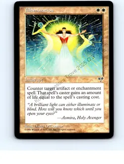 Illumination White Uncommon Mirage MTG LP Exc/Exc+ - Image 1