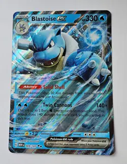 JUMBO Blastoise Ex 9/165 151 Holo Promo - Pokemon TCG - Image 1