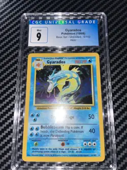 Pokemon Gyarados TCG 6/102 Base Set Holo Unlimited Vintage Rare WOTC - Image 1