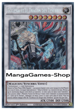 Yu-Gi-Oh ! Ecclesia et le Dragon des Tenebres BPRO-FR041 Secret Rare en Francais - Image 1
