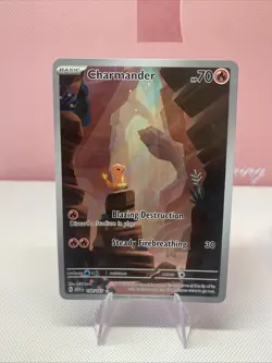 Pokemon TCG Charmander Scarlet & Violet-151 168/165 Holo Illustration Rare - Image 1