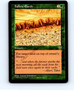 Fallow Earth # Uncommon Mirage MTG NP Near Mint or Better - Image 1