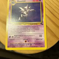 Pokemon TCG Haunter Fossil Set Unlimited Rare Non-Holo Card 21/62 LP - Image 3