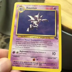 Pokemon TCG Haunter Fossil Set Unlimited Rare Non-Holo Card 21/62 LP - Image 4