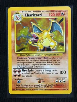 Charizard 4/102 Base Set Holo Card Collectible - Image 1