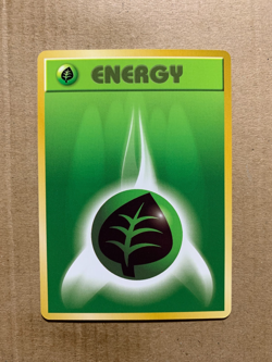 Japanese Grass Energy - Base Set - Common Pokemon Card - NM/Mint - Image 1