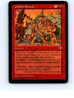 Goblin Scouts Red Uncommon Mirage MTG NP Near Mint or Better - Image 1