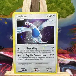 Lugia 14/132 Holo*Bleed Error* Rare Secret Wonders Pokemon Card 2007 *2 Swirls* - Image 1
