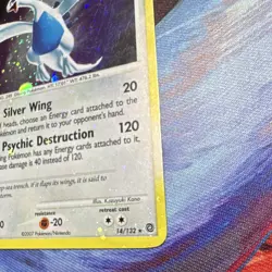 Lugia 14/132 Holo*Bleed Error* Rare Secret Wonders Pokemon Card 2007 *2 Swirls* - Image 3