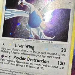 Lugia 14/132 Holo*Bleed Error* Rare Secret Wonders Pokemon Card 2007 *2 Swirls* - Image 5