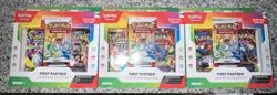 Pokemon First Partner Illustration Collection Promo Cards Booster (LOT OF 3)!!! - Image 1