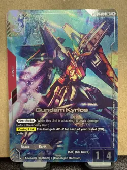 Gundam Card Game Phantom Aria Gundam Kyrios GD04-034 LR+ Alternate Alt Art NM - Image 1
