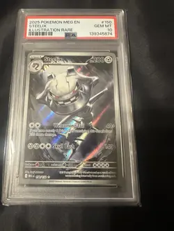 2025 Pokemon Mega Evolution Steelix #150/132 Illustration Rare PSA 10 GEM MINT - Image 1