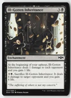 Ill-Gotten Inheritance #77 (NM) Ravnica Allegiance RNA Magic MTG - Image 1