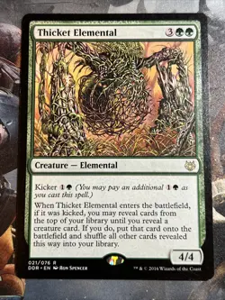 1x Thicket Elemental Duel Decks: Nissa vs. Ob Nixilis LP MTG Magic x1 MKE - Image 1