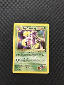 Koga’s Weezing 50/132 | Gym Challenge | Non Holo Pokemon Card HP - Image 1