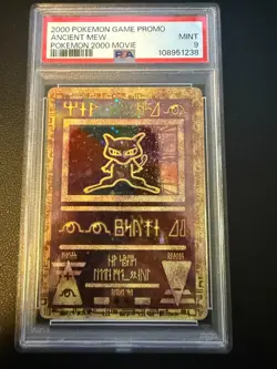 Pokemon Ancient Mew 2000 PSA 9 MINT Game Movie Promo Pokemon Card - Image 1