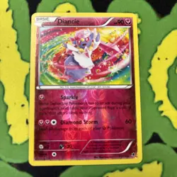 Pokemon TCG Diancie Card 71/119 Rare Holo Reverse Holo XY: Phantom Forces - Image 1