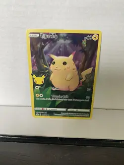 Pokemon TCG Pikachu 005/025 Celebrations Full Art Holo Rare Basic 2021 Arita - Image 1