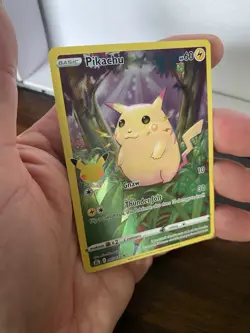 Pokemon TCG Pikachu 005/025 Celebrations Full Art Holo Rare Basic 2021 Arita - Image 3