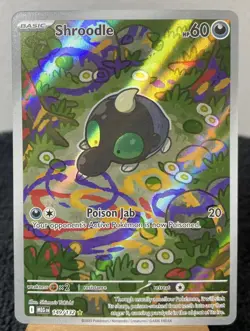 Shroodle Illustration Rare ME01: Mega Evolution 149/132 Pokemon NM - Image 1