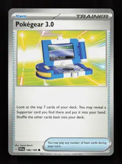 Pokegear 3.0 186/198 Common Scarlet & Violet Pokemon Near Mint - Image 1