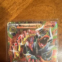 Pokemon M Houndoom EX Ultra Rare Full Art Holo Breakthrough 22/162 210 HP 2015 - Image 4
