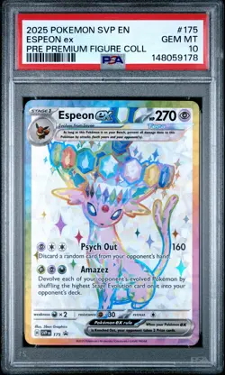 2025 POKEMON SVP EN-SV BLACK STAR PROMO #175 ESPEON EX PSA 10 - Image 1