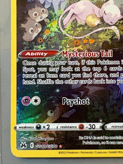 Mew GG10 / GG70 Pokemon TCG Crown Zenith Galarian Gallery - Image 4
