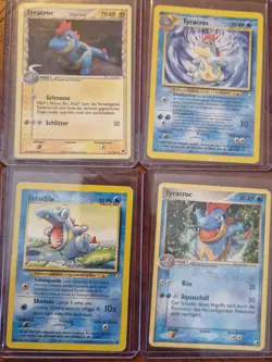 Pokemon Karten Set Tyracroc & Totodile Vintage Sammlung LP/Played - Image 1