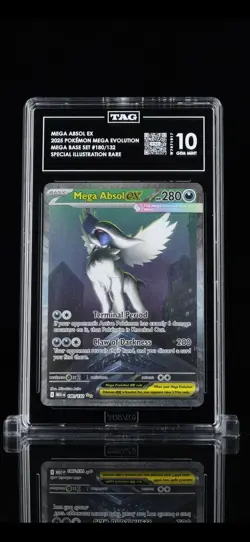 Pokemon Mega Absol EX TAG Graded Special Illustration Rare Holo 2025 180/132 - Image 1