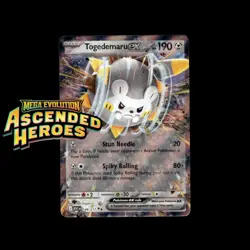 Pokemon TCG Togedemaru ex 149/217 Ascended Heroes Double Rare NM - Image 1