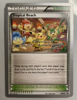 TROPICAL BEACH 2013 POKEMON WORLD Championships Black Star BW50 TCG PROMO! - Image 1
